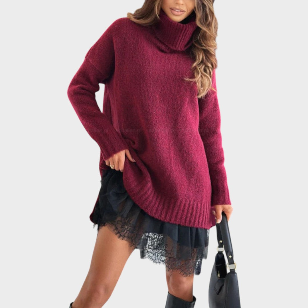 Phoebe | Knit & Lace Dress Set