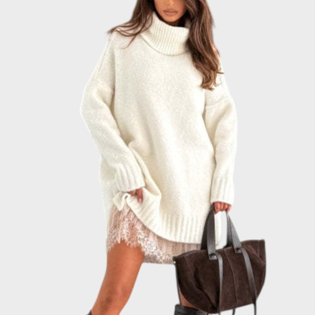 Phoebe | Knit & Lace Dress Set