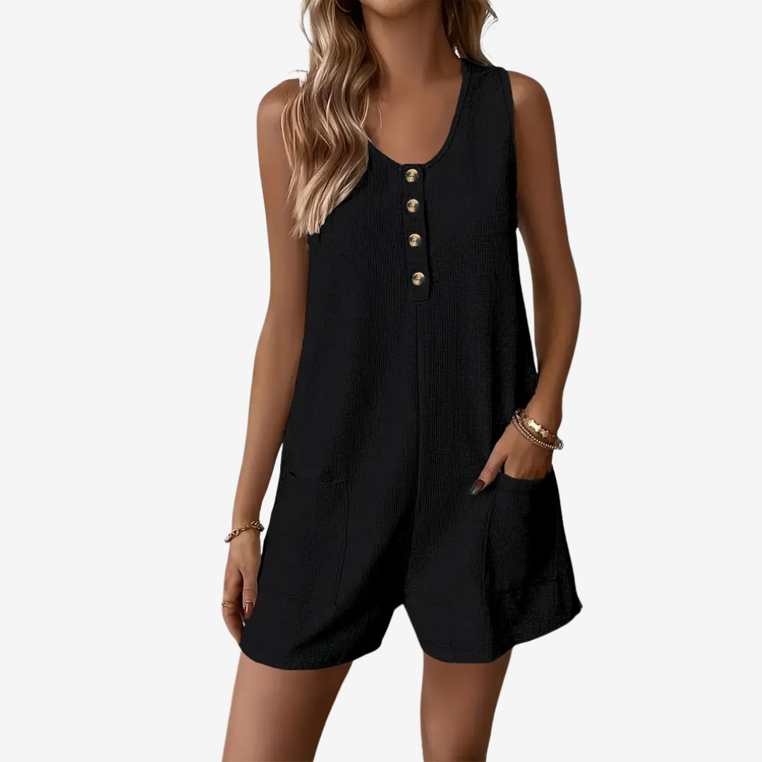 Anellee™ Button-Front Jumpsuit