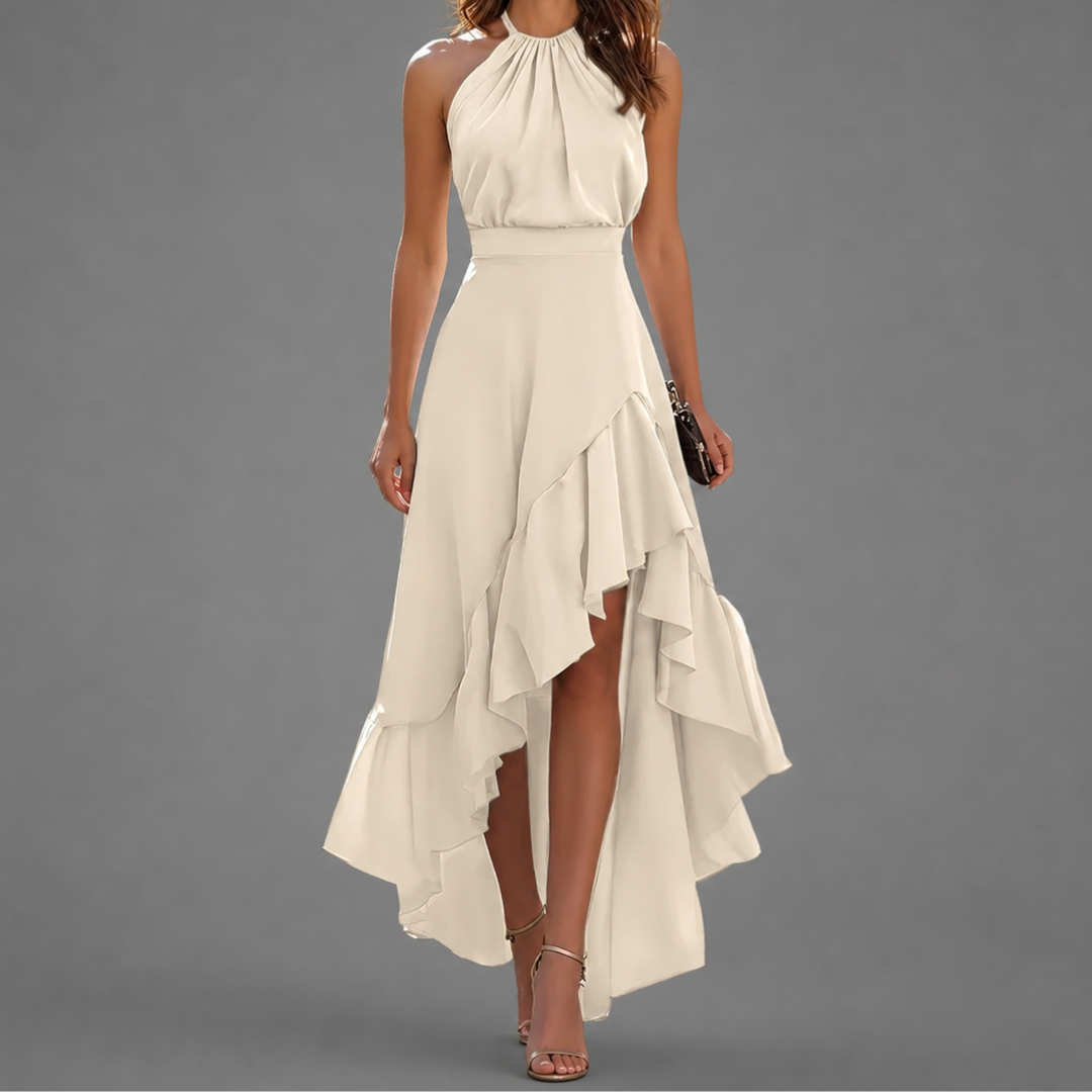 Isla | Ruffle Halter Dress