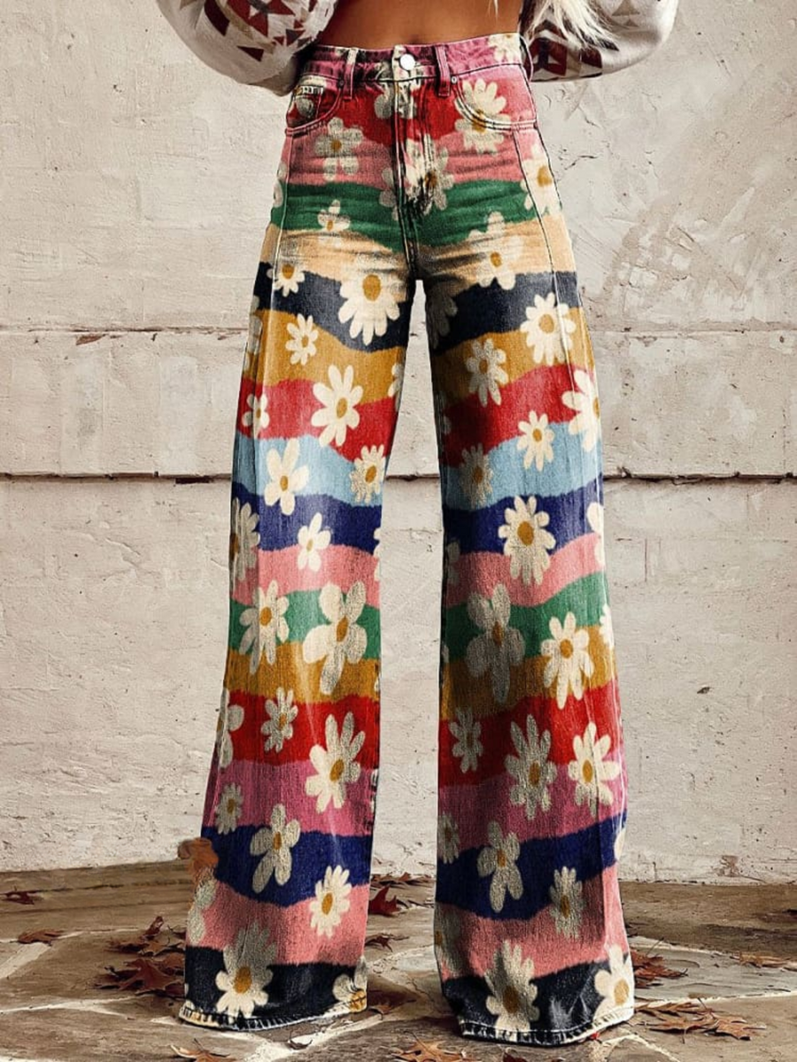 Léon - Floral Elegant Pants