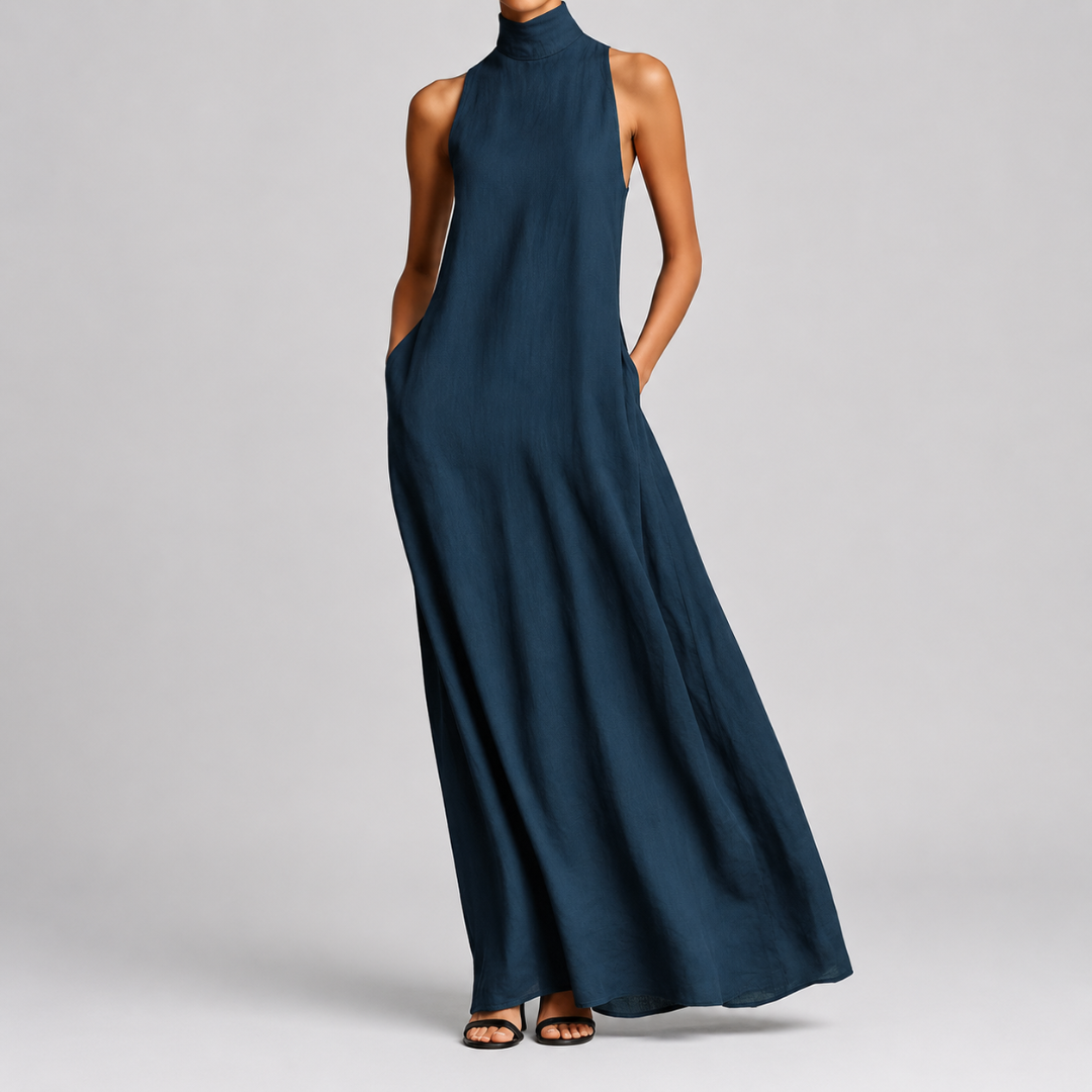 Maeve | High-Neck Maxi Dress