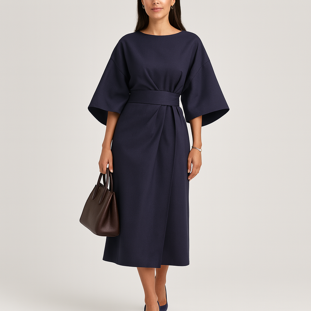 Sienna | Belted Wrap Midi Dress