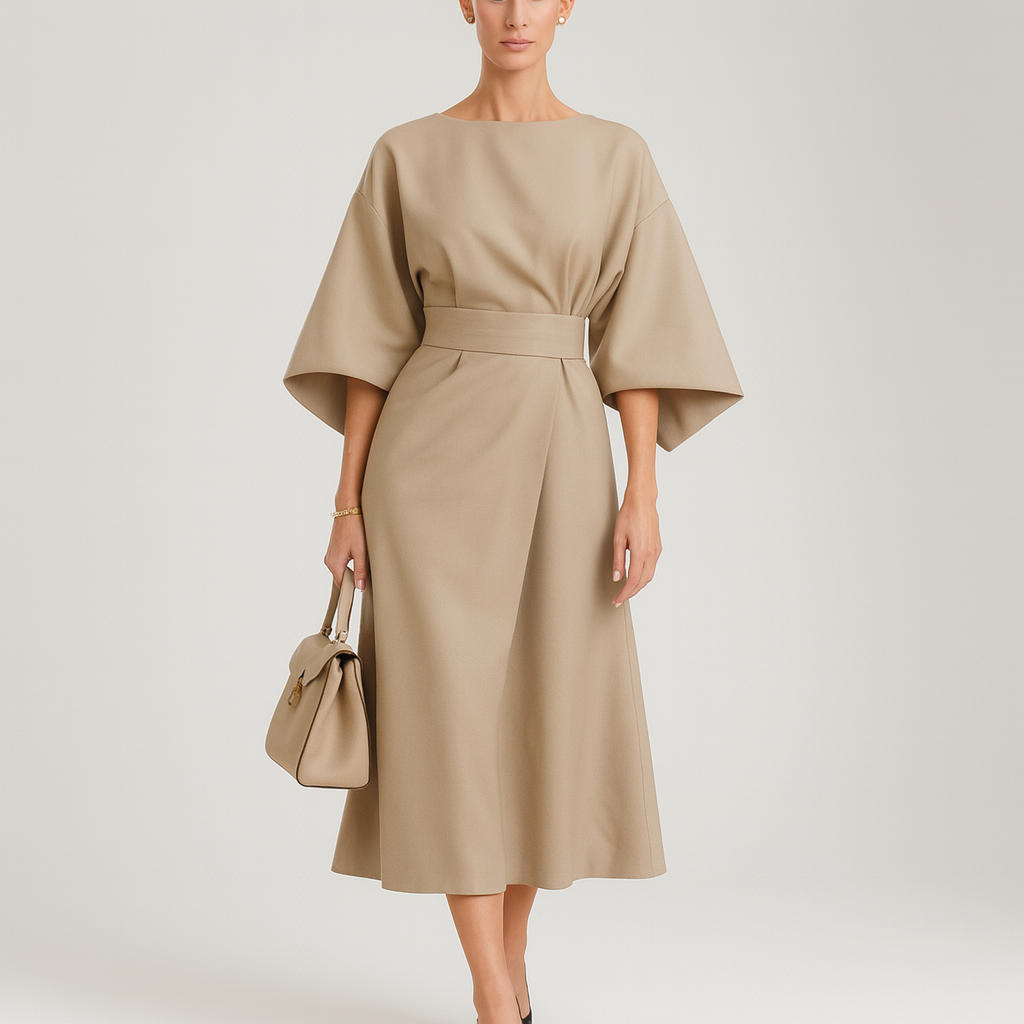 Sienna | Belted Wrap Midi Dress
