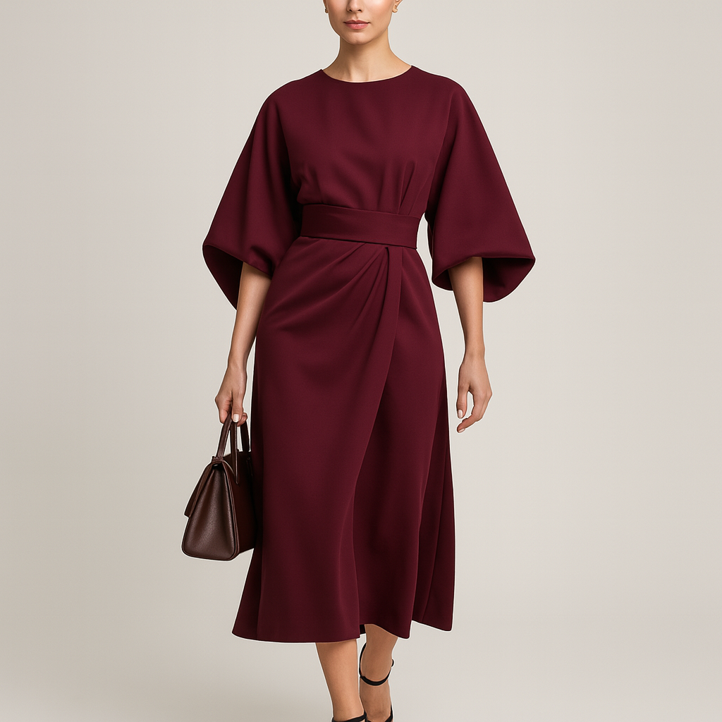 Sienna | Belted Wrap Midi Dress