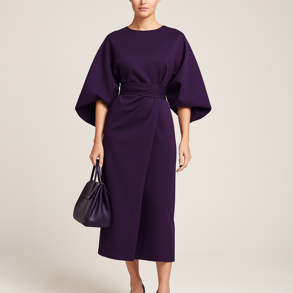 Sienna | Belted Wrap Midi Dress