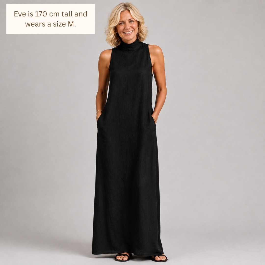 Maeve | High-Neck Maxi Dress