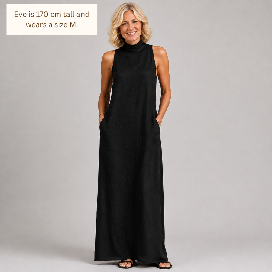 Maeve | High-Neck Maxi Dress