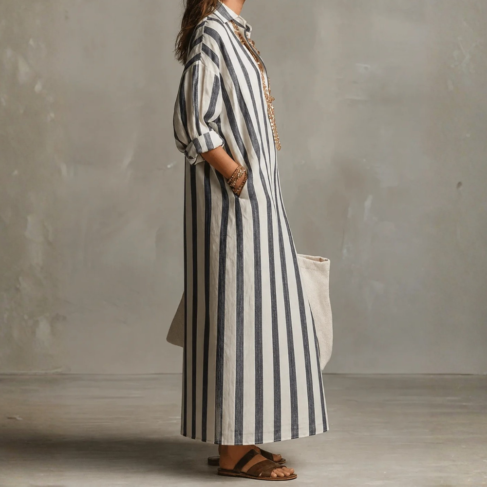 Nadia | Striped Maxi Dress