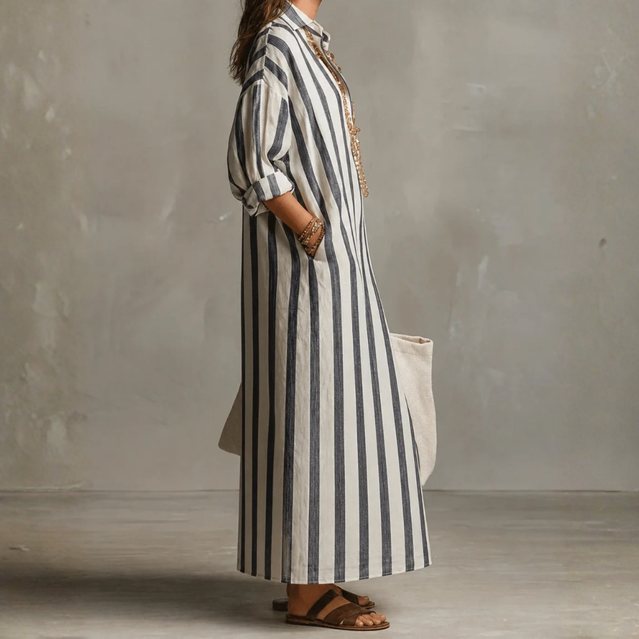 Nadia | Striped Maxi Dress