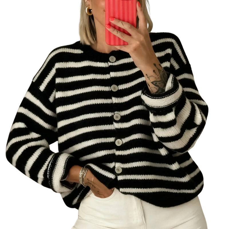 KARSYN™ – Stylish Striped Casual Cardigan