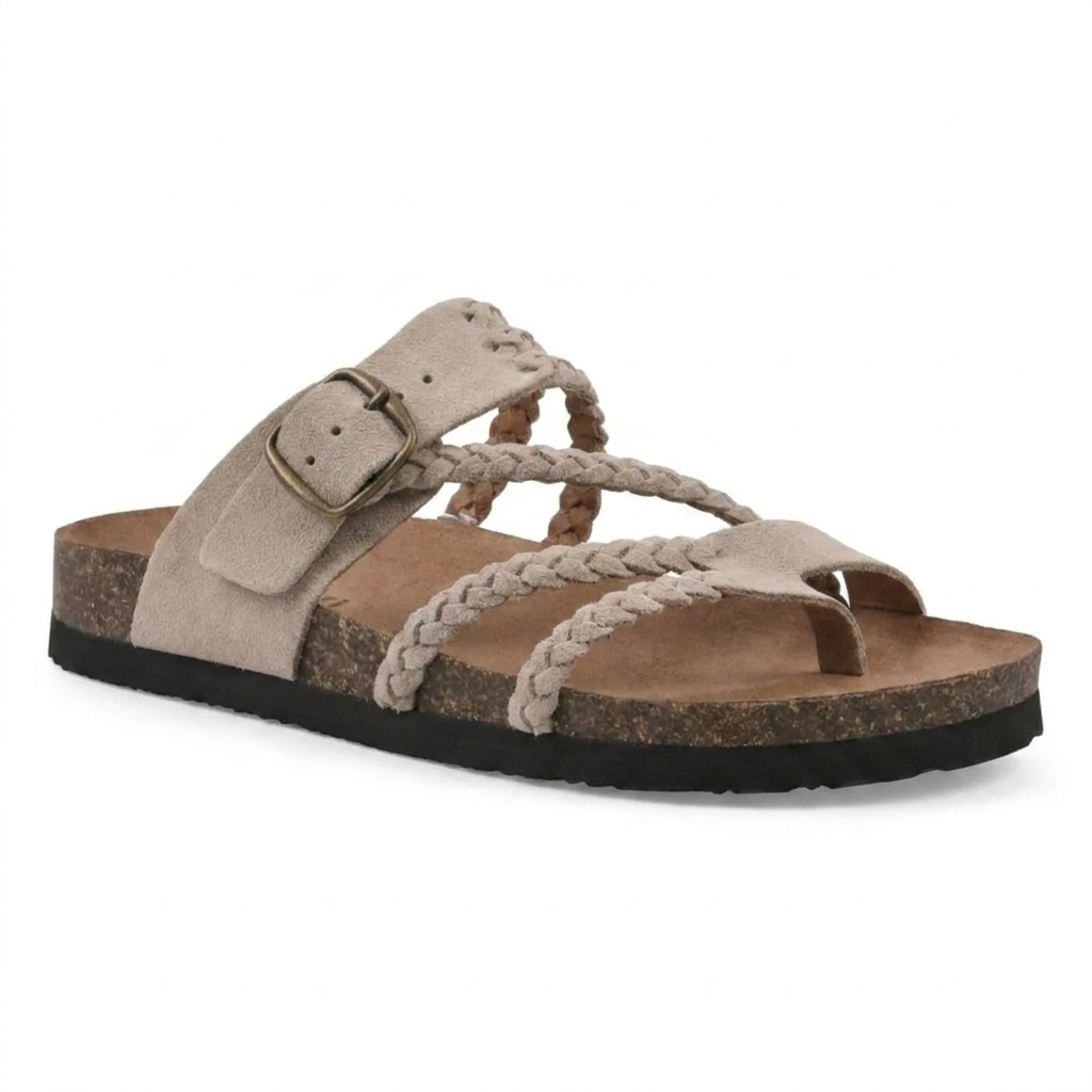 Pippa | Braided Cork Comfort Sandals
