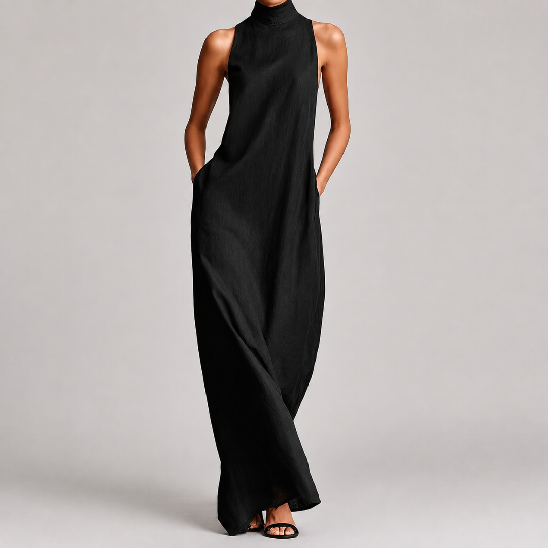 Maeve | High-Neck Maxi Dress