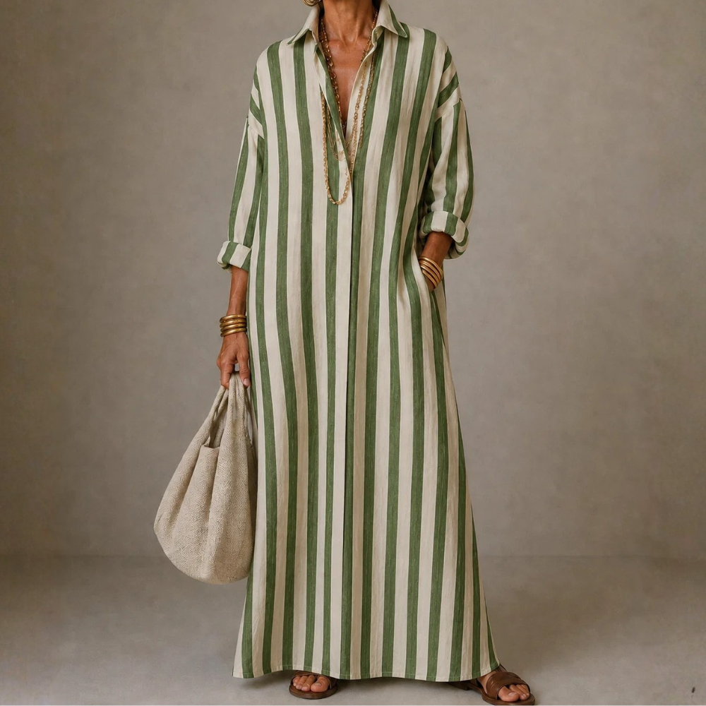 Nadia | Striped Maxi Dress