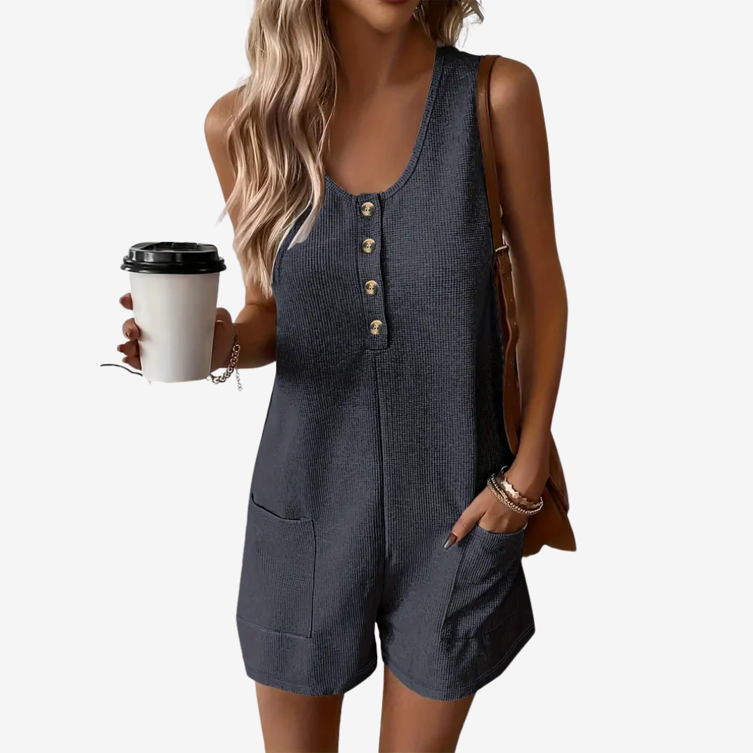 Anellee™ Button-Front Jumpsuit