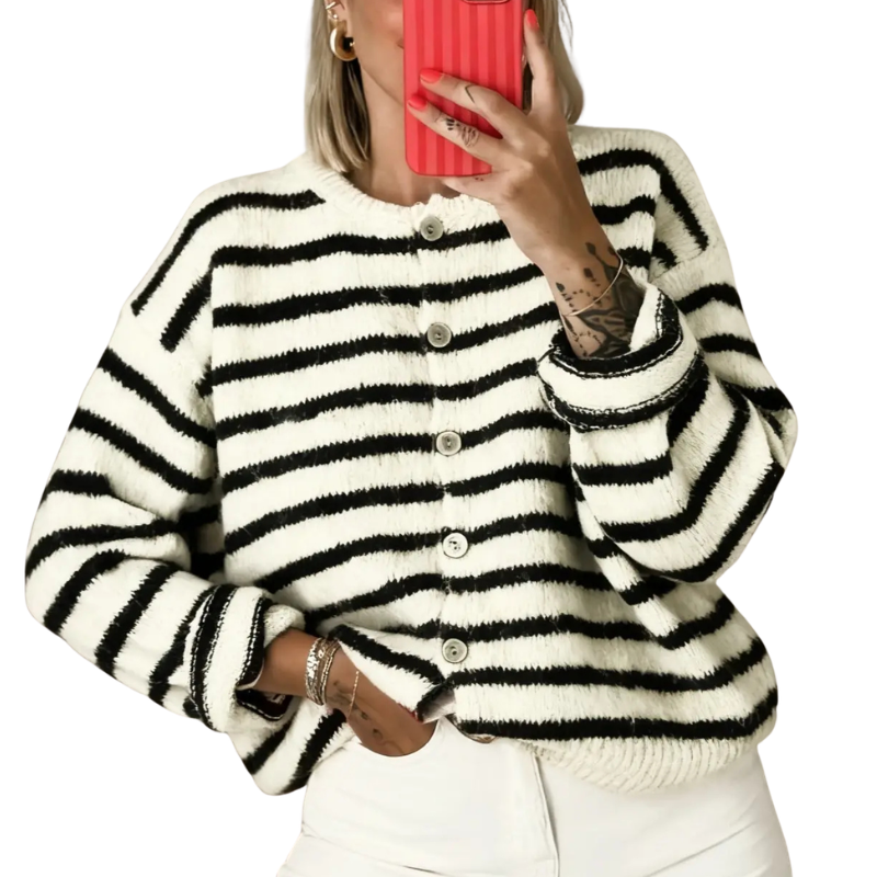 KARSYN™ – Stylish Striped Casual Cardigan