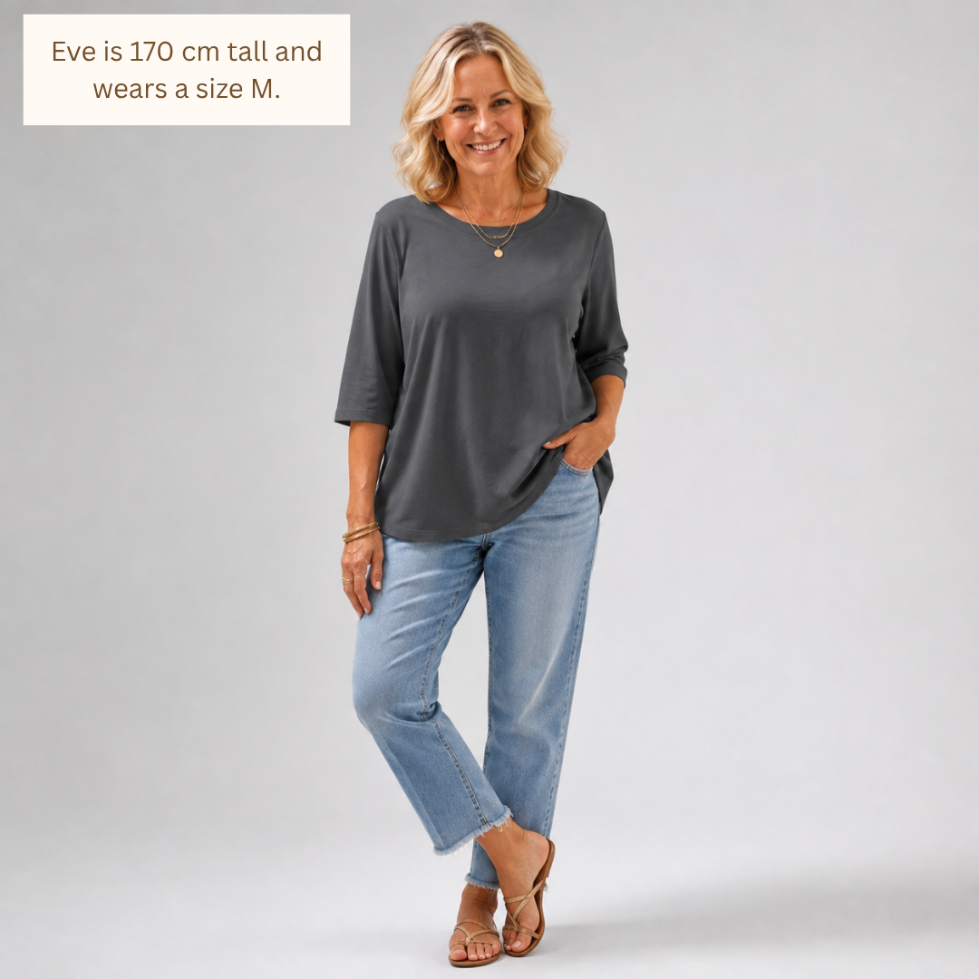 Sophie | 3/4 Sleeve Everyday Top