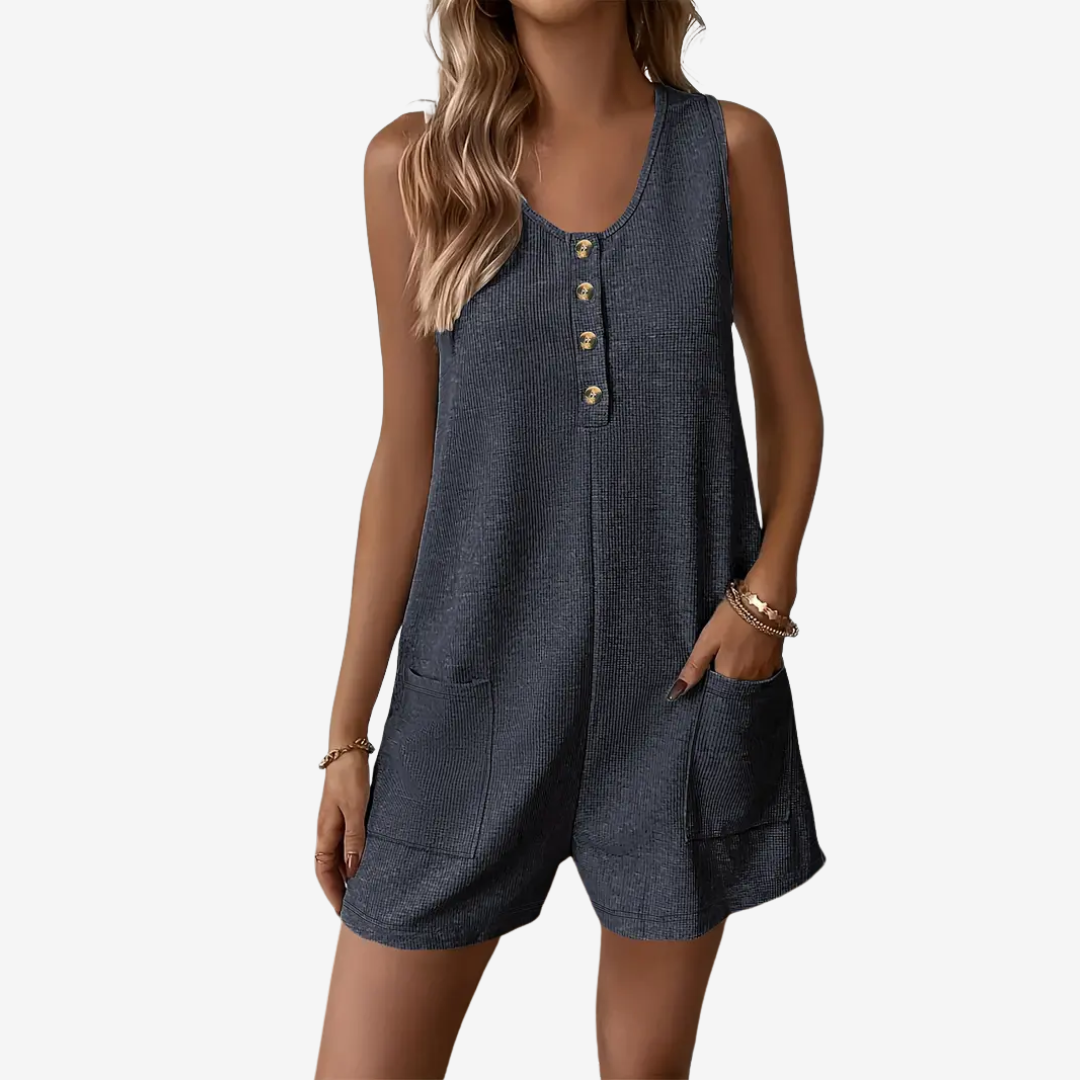 Anellee™ Button-Front Jumpsuit