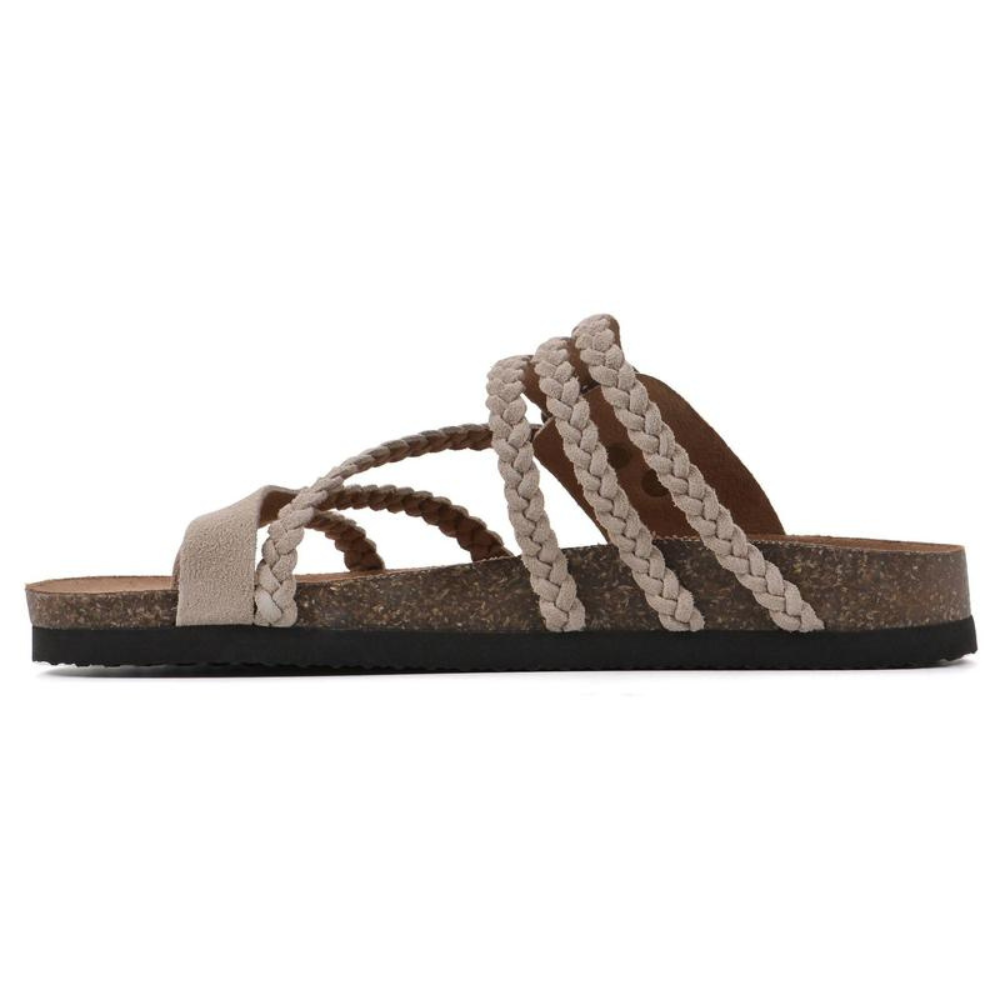 Pippa | Braided Cork Comfort Sandals