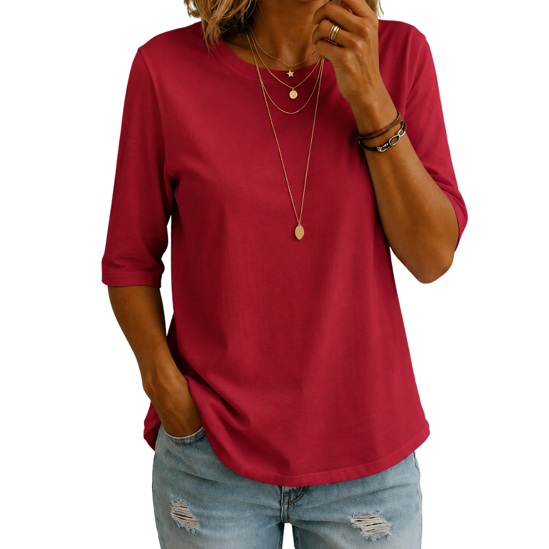 Sophie | 3/4 Sleeve Everyday Top
