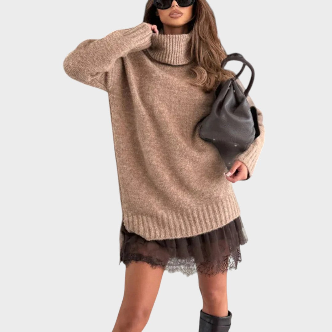 Phoebe | Knit & Lace Dress Set
