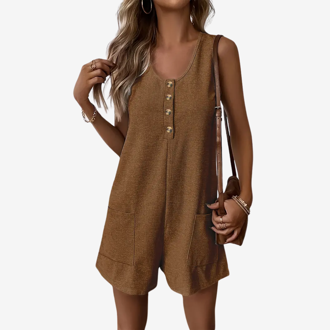 Anellee™ Button-Front Jumpsuit
