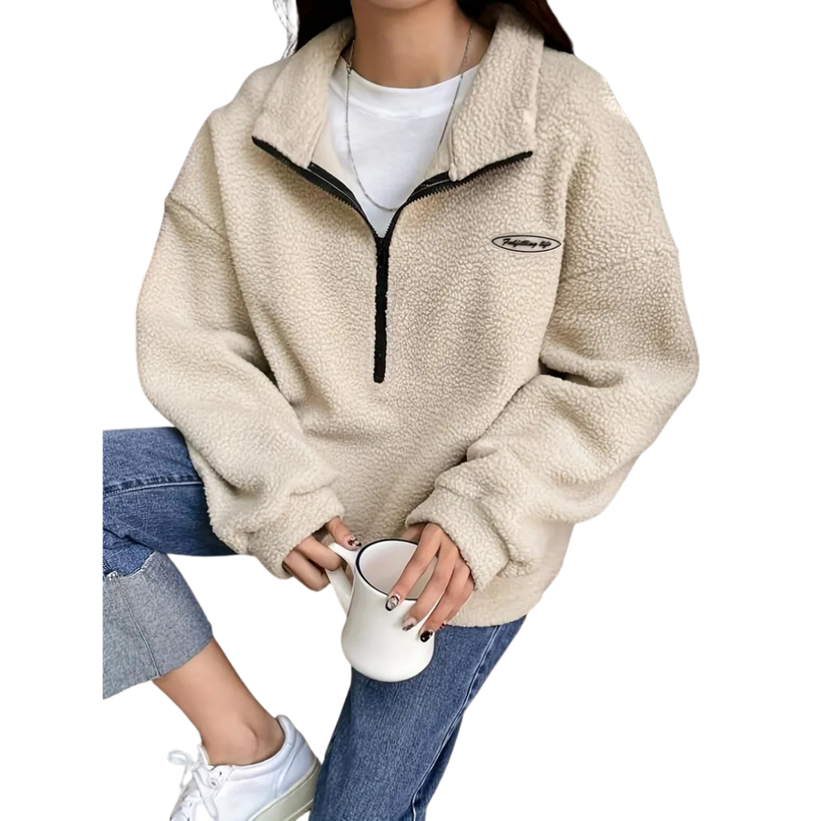 IVORY™ – Relaxed Fit Half Zip Casual Pullover