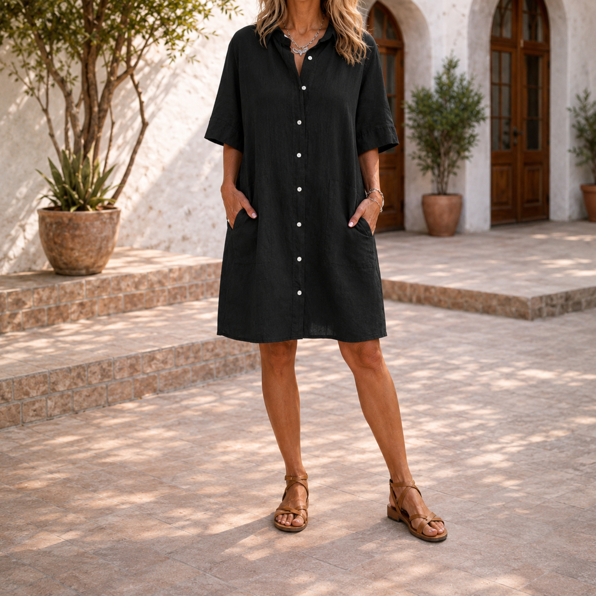 Clara | Button-Up Shirt Dress
