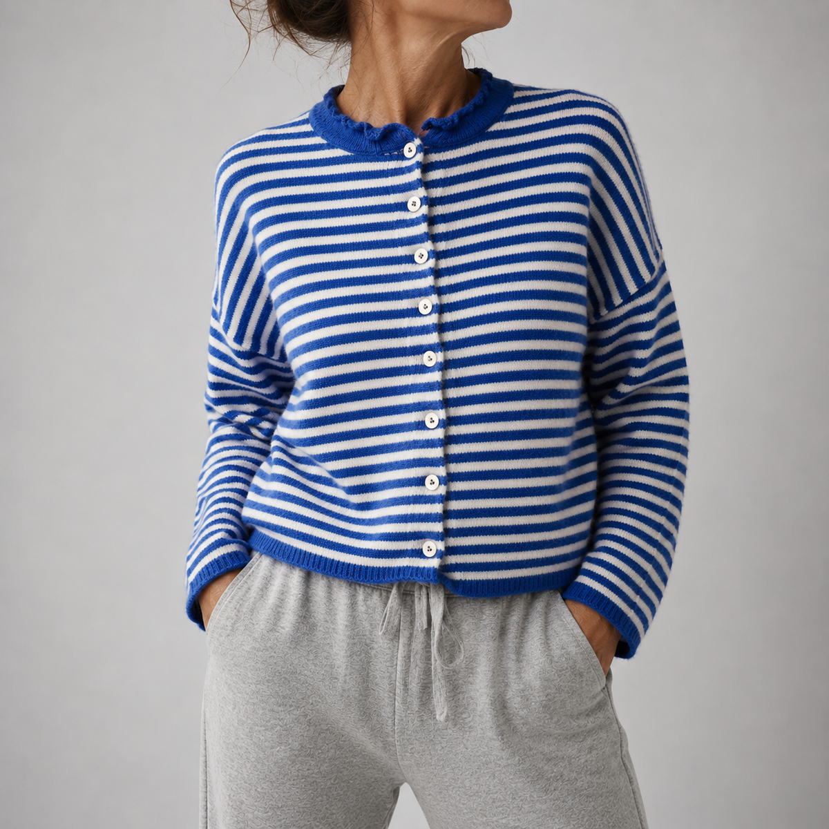 Piper | Striped Knit Cardigan