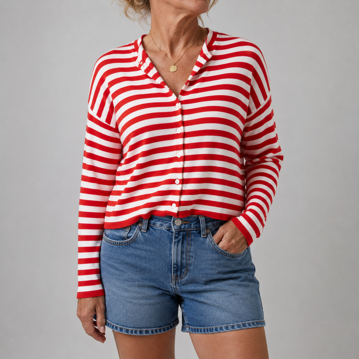 Piper | Striped Knit Cardigan