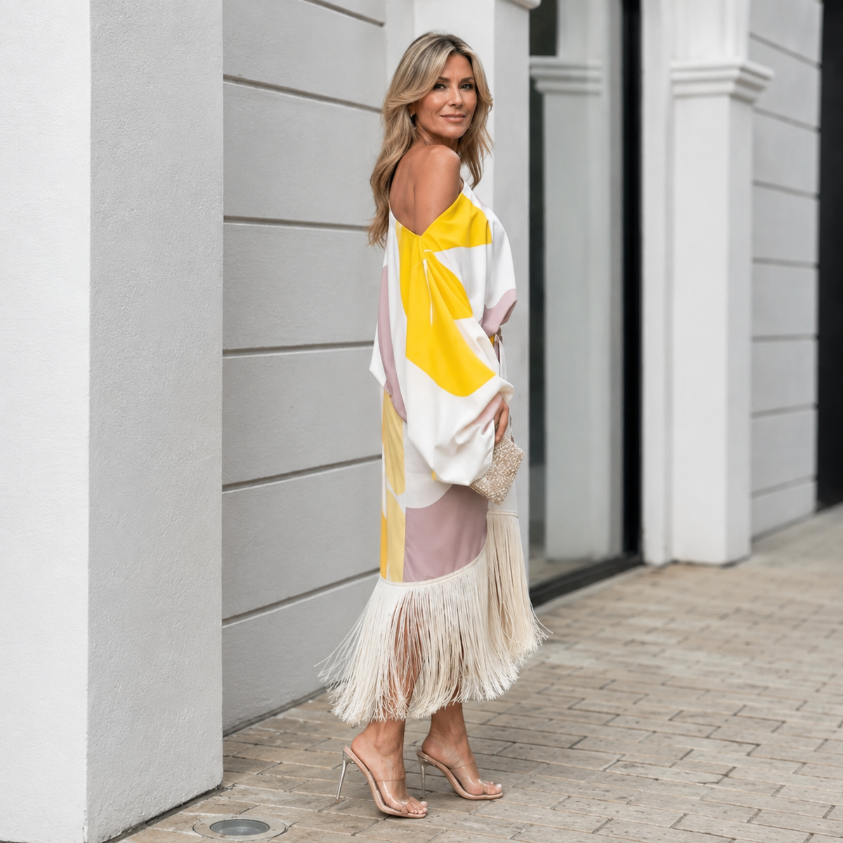 Sienna | One-Shoulder Fringe Set