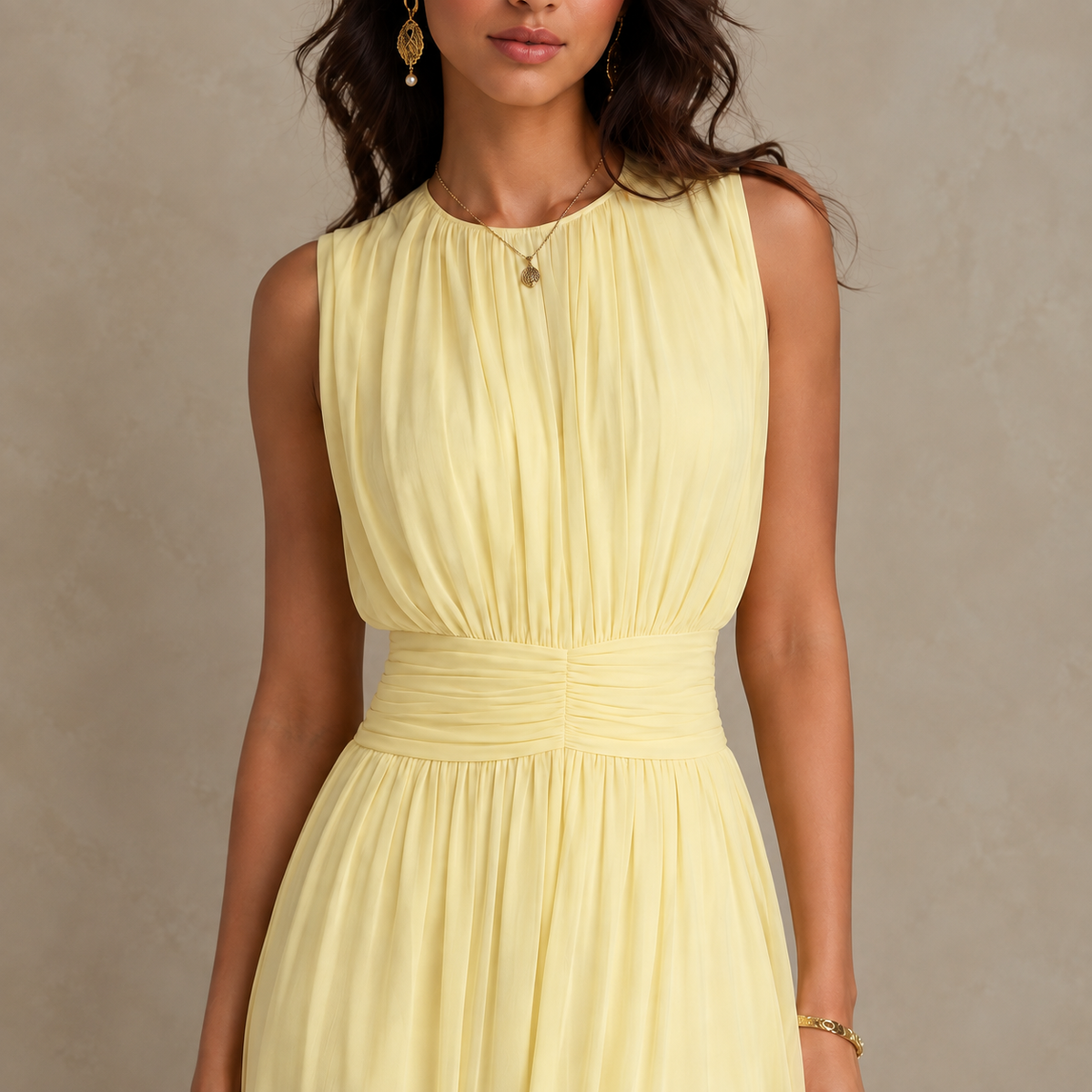 Margot | Ruched Waist Maxi Dress