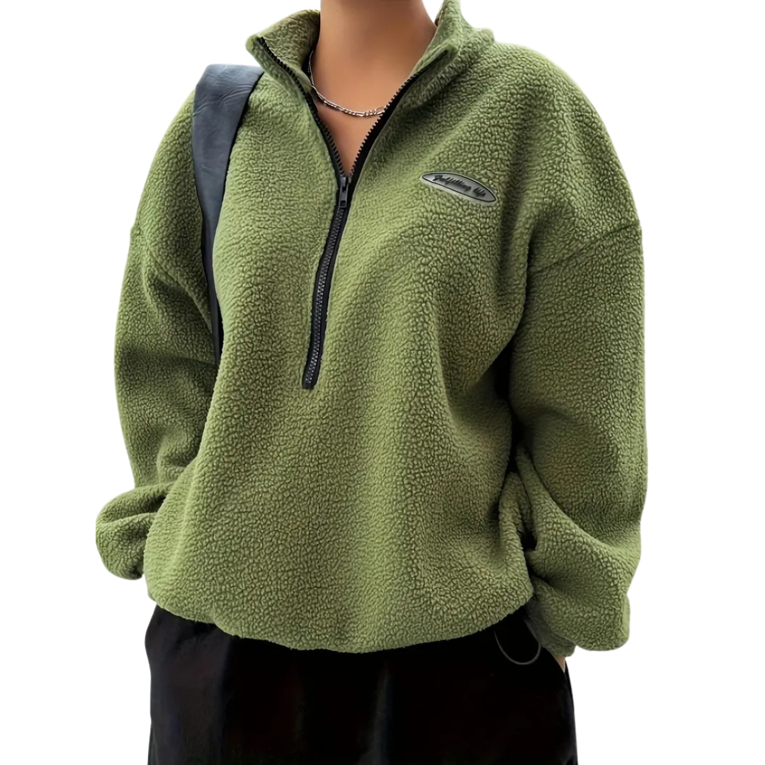 IVORY™ – Relaxed Fit Half Zip Casual Pullover