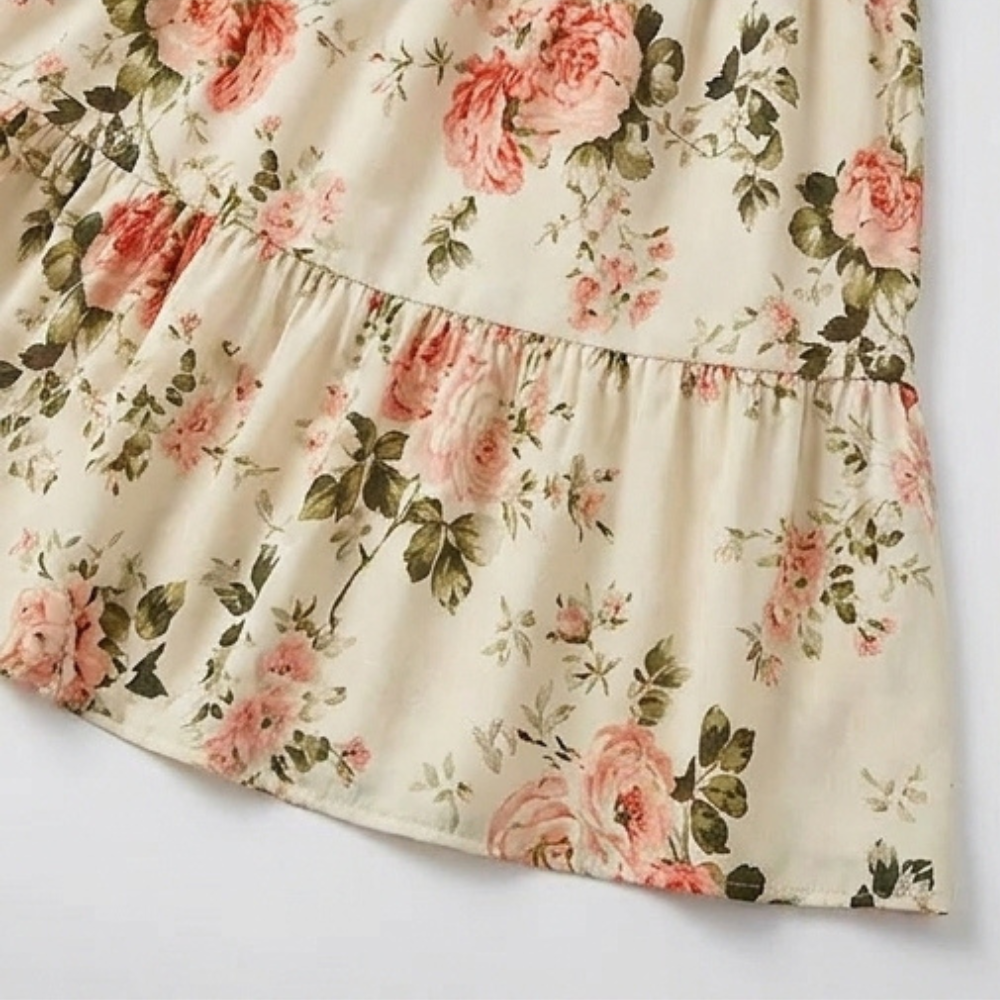 Marlee | Smocked Floral Midi Dress