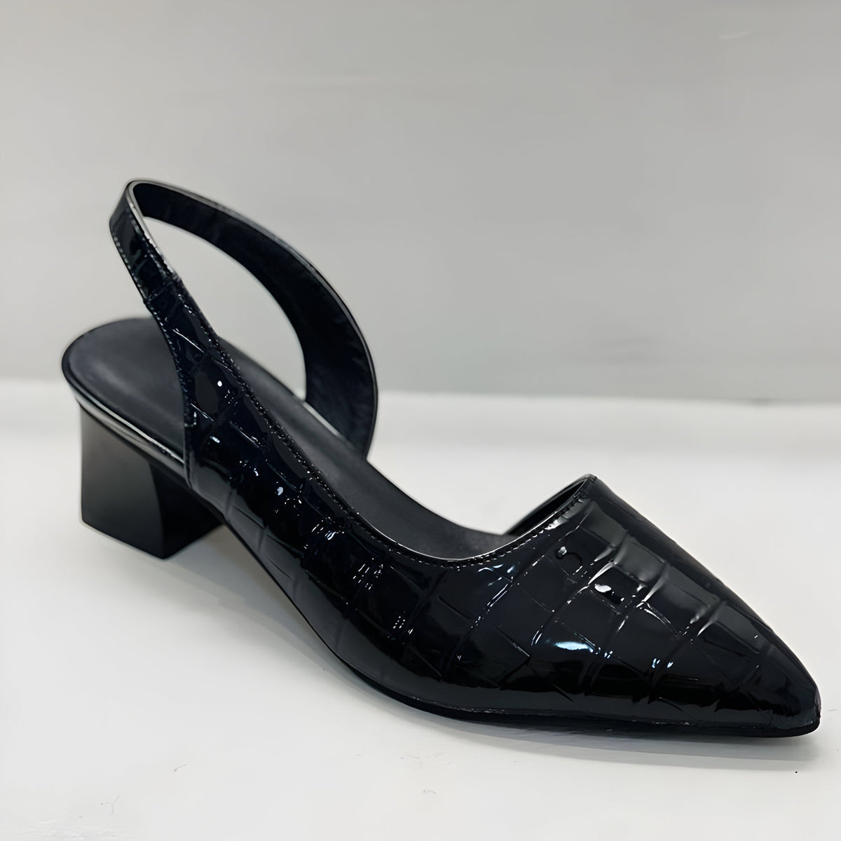 Georgia | Leather Slingback Heels