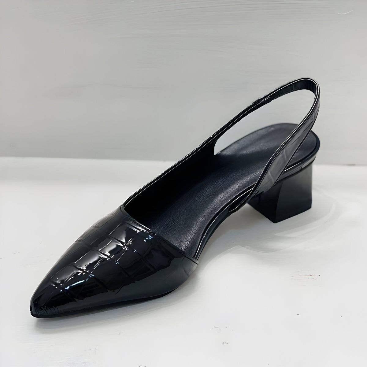 Georgia | Leather Slingback Heels