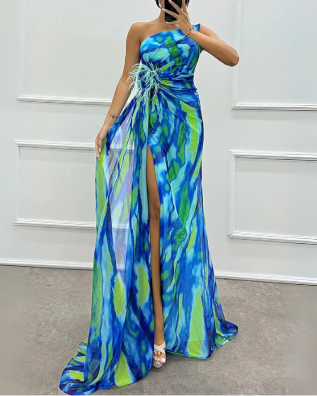 Lorna™ | Vibrant Draped Dress