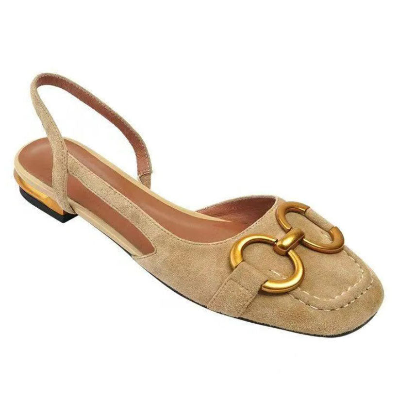 Lauren | Buckle Slingback Flats