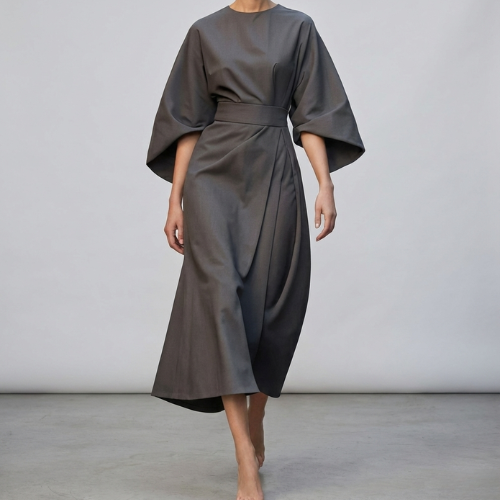 Sienna | Belted Wrap Midi Dress