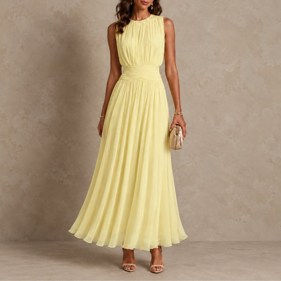 Margot | Ruched Waist Maxi Dress