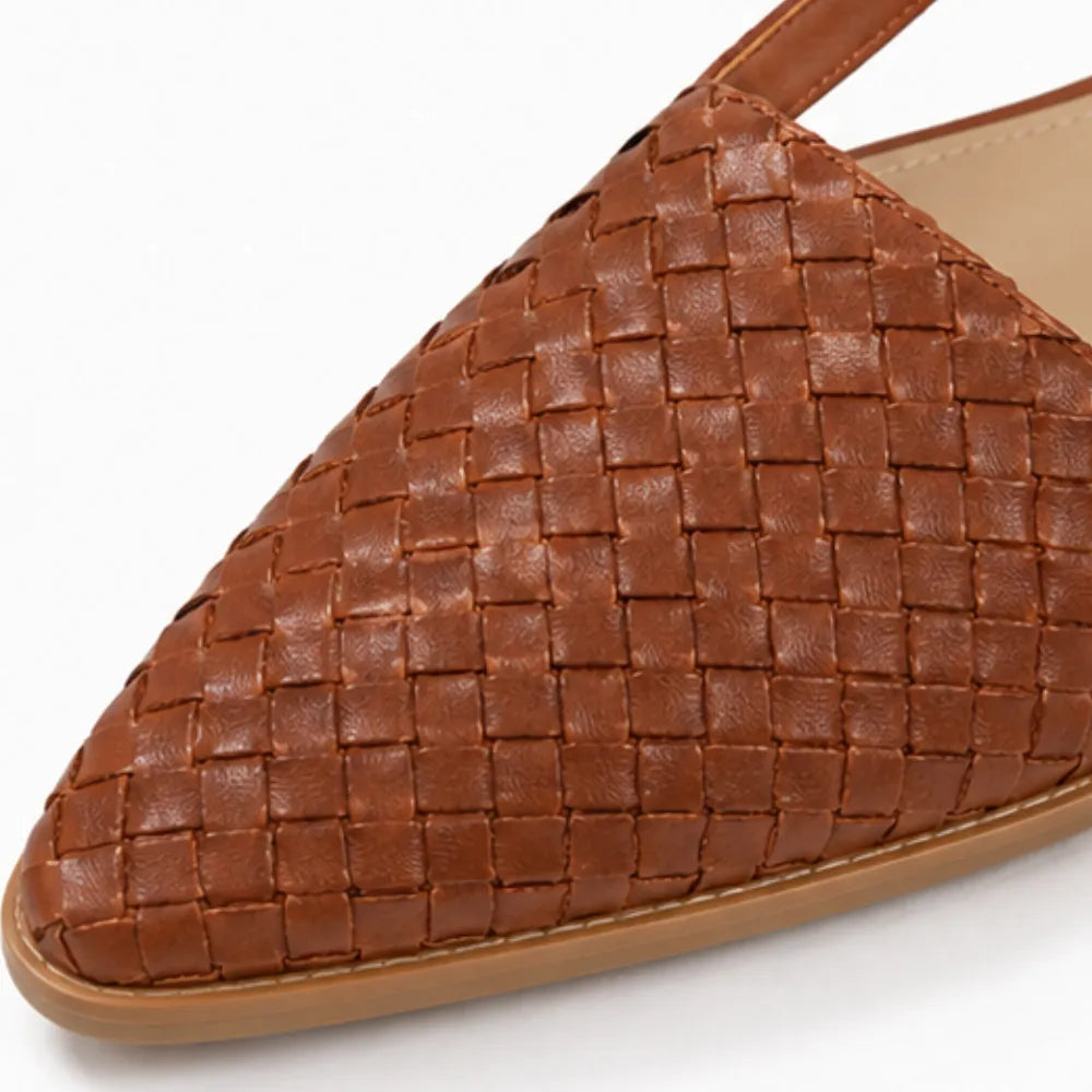 Sienna | Woven Slingback Flats