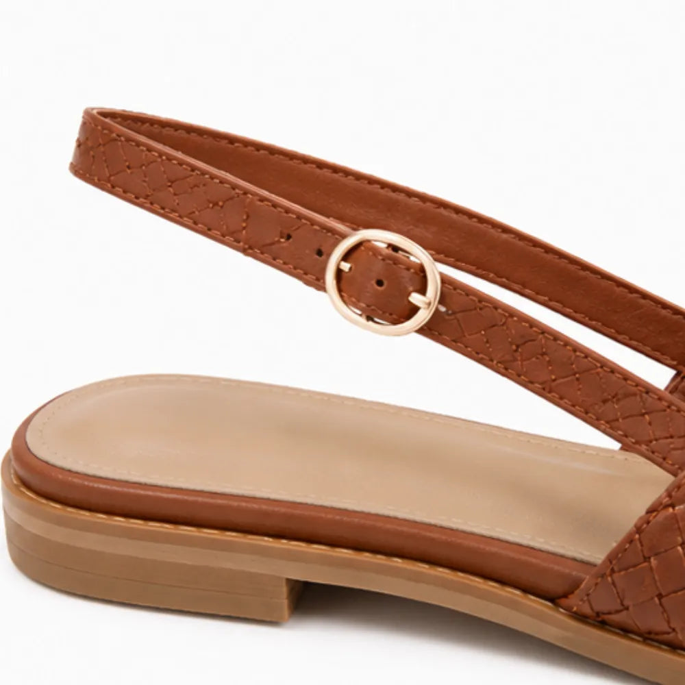 Sienna | Woven Slingback Flats