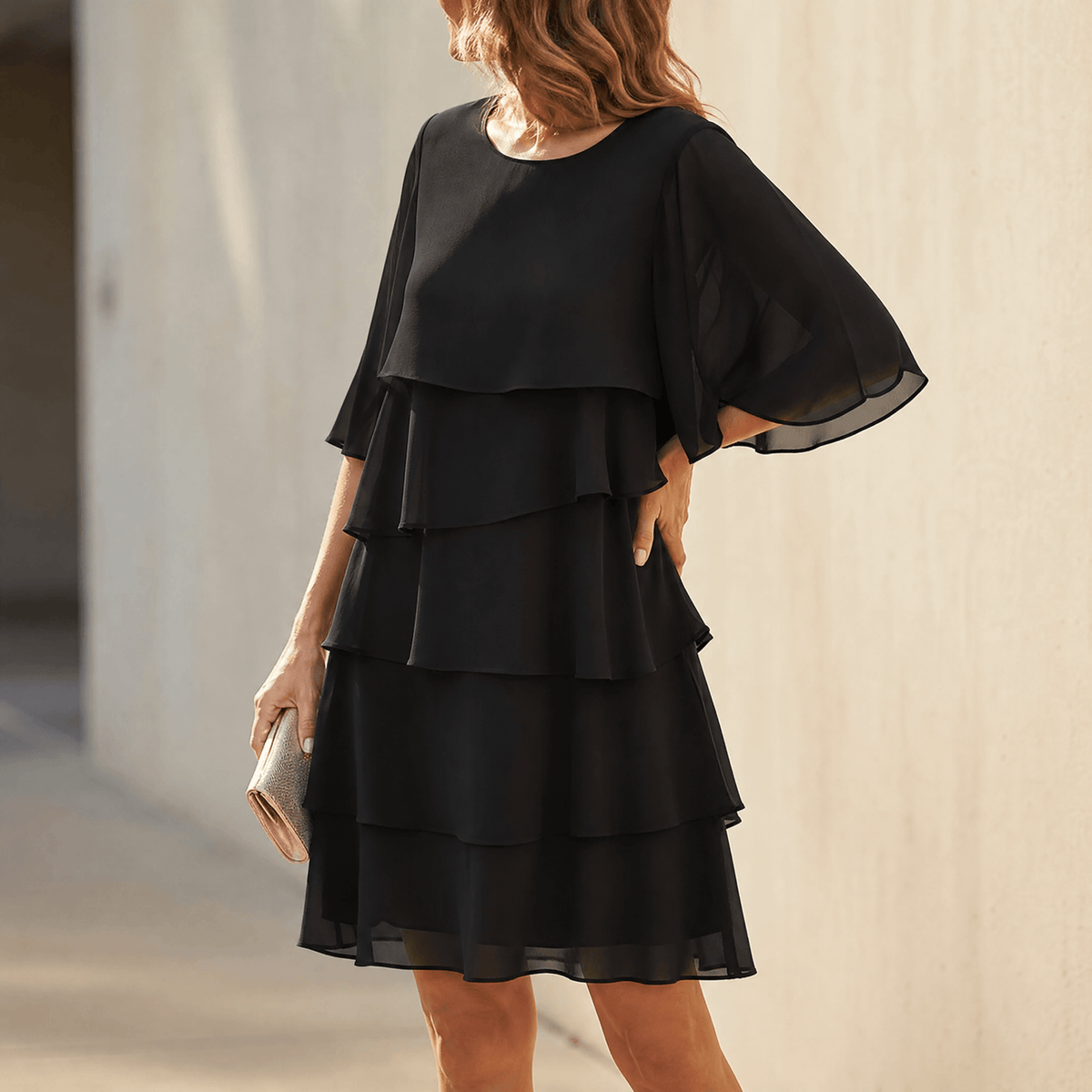 Florelle | Elegant Layered Ruffle Dress