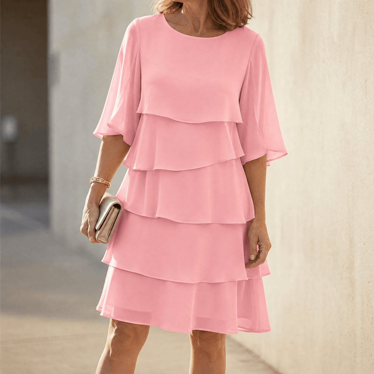 Florelle | Elegant Layered Ruffle Dress