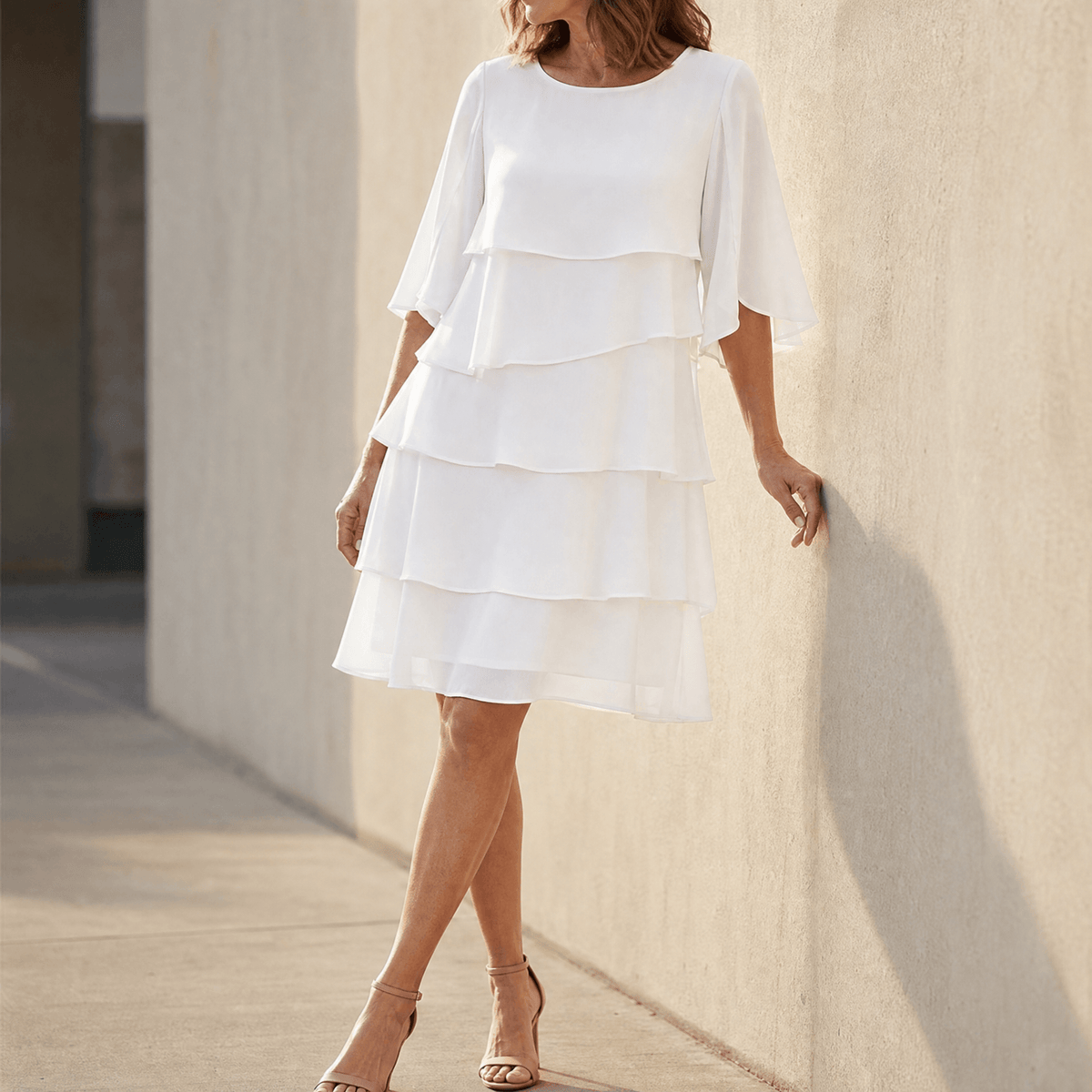Florelle | Elegant Layered Ruffle Dress