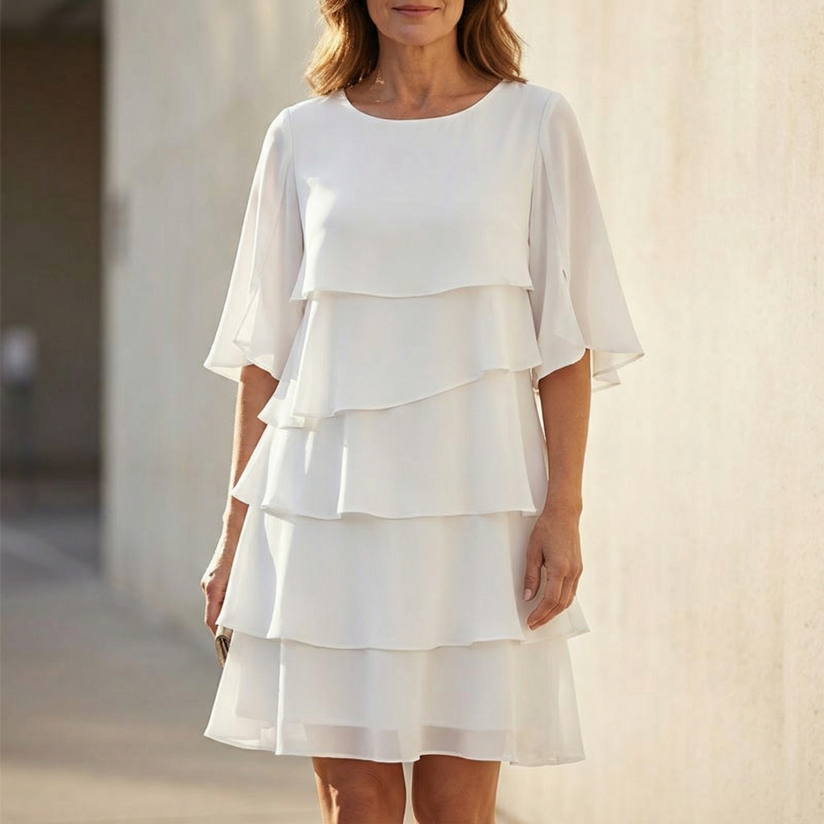 Florelle | Elegant Layered Ruffle Dress