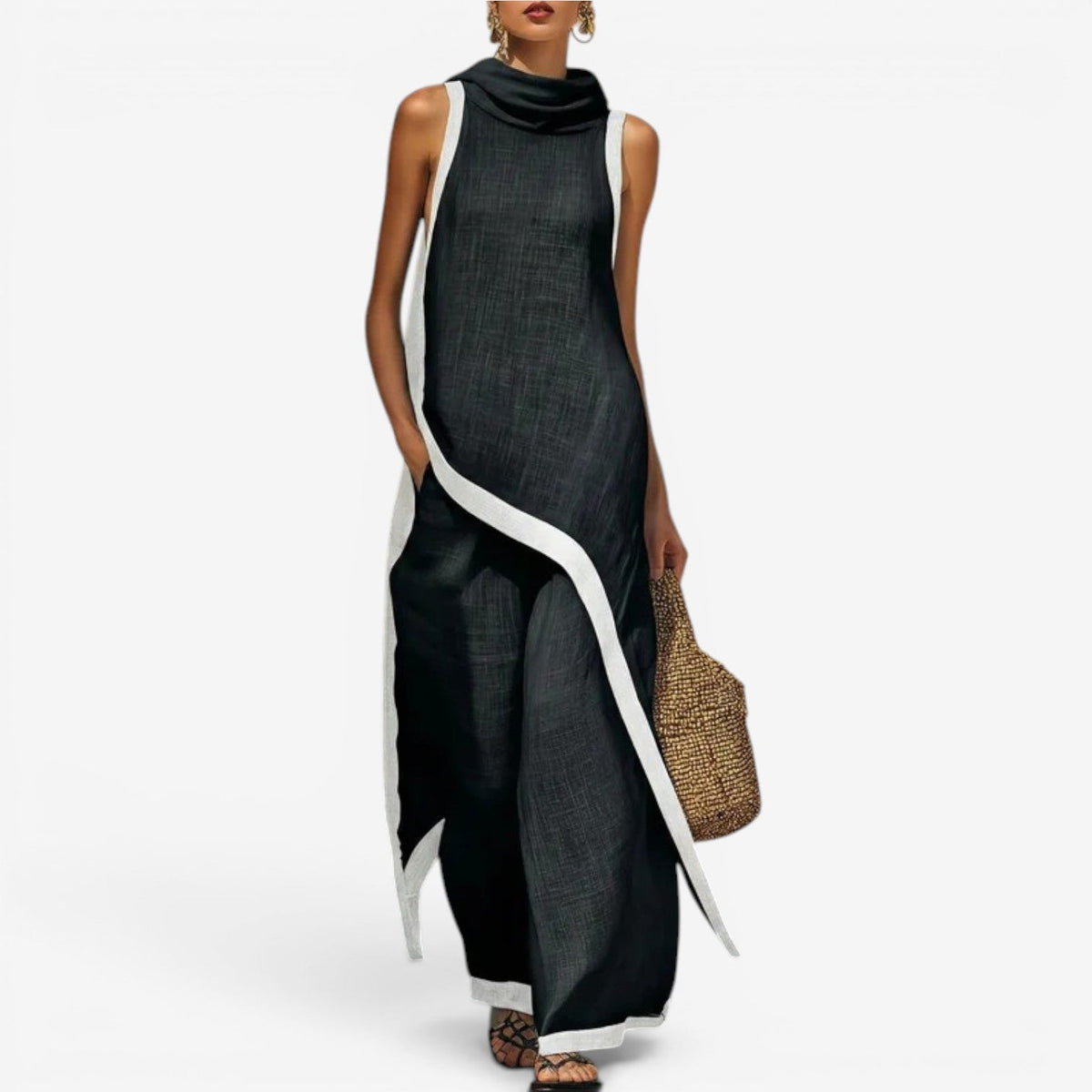 Samantha™ Two-Tone Jumpsuit