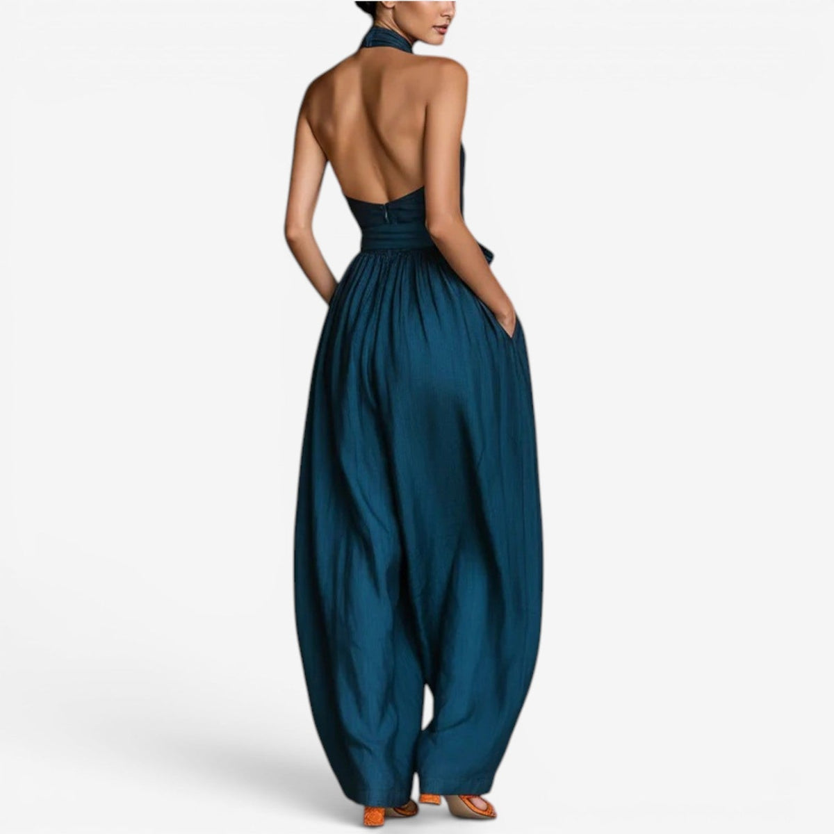 Daine™ Crossover-Neck Jumpsuit