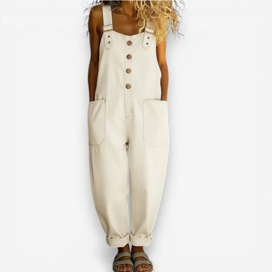 Casey™ Wide-Leg Denim Overalls