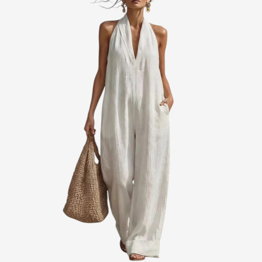 Viola™ Neckline-Detail Jumpsuit